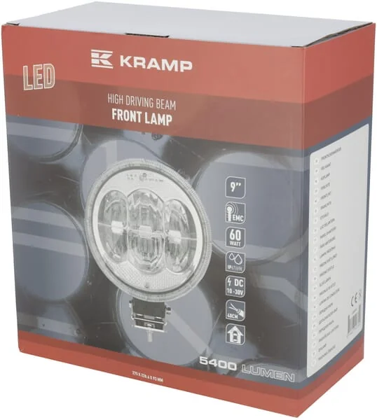 Kramp - LA80026 - Scheinwerfer LED, Rund, 229x