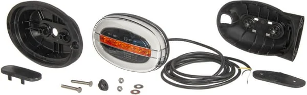 Kramp - LA80036 - Multifunktionale Vordere LED-Leuchte, Oval, 12-24V, 136,4x91x40 mm