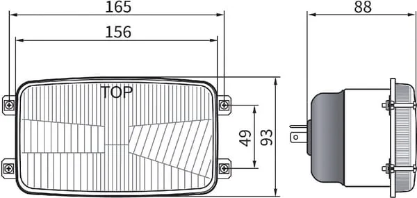 Kramp - LA80160 - Scheinwerfer H4