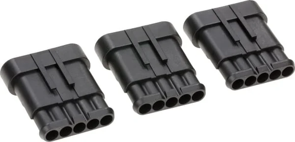 Kramp - LA89011KR - Steckergehaeuse 5 Kontakte Maennlich
