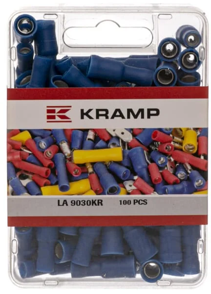 Kramp - LA9030KR - Bullet-Stecker Weiblich Blau 1,5-2,5 mm² Diameter 4mm (100x)