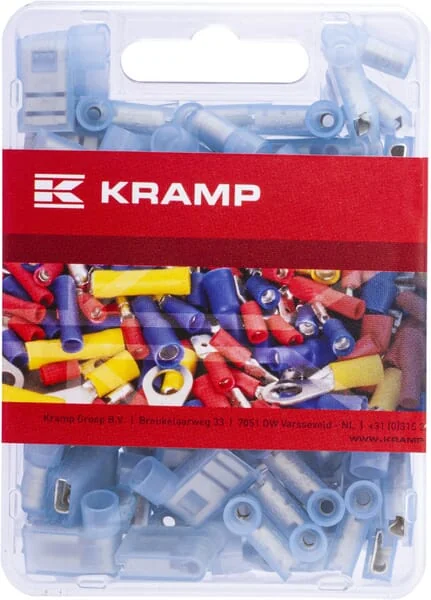 Kramp - LA9094KR - Flachsteckhuelse Weiblich Blau 1,5-2,5 mm² 6,3x0,8mm (100x)