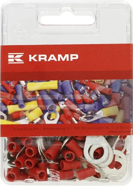 Kramp - LA9385KR - Ringkabelschuh, Rot, 0,5-1mm² Diameter 8mm