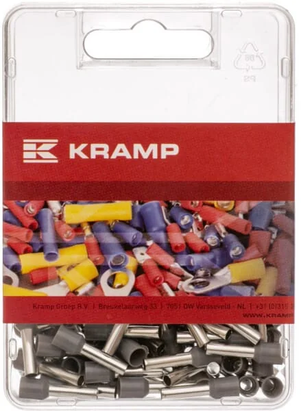 Kramp - LA9545KR - Kabelendkappe Grau, 4mm² (100x)