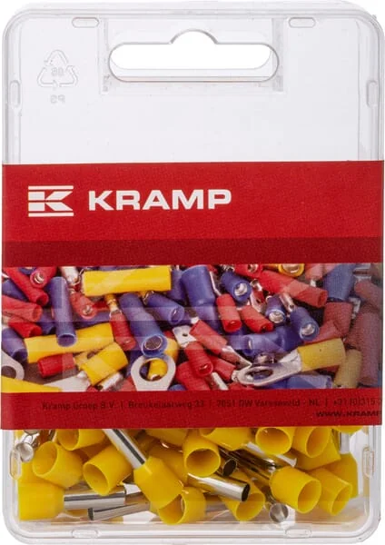 Kramp - LA9550KR - Kabelendkappe Gelb, 6mm² (100x)