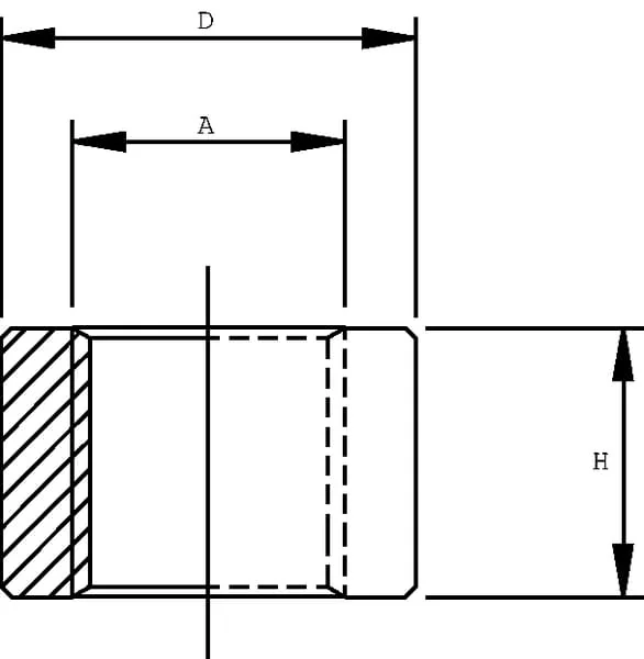 Kramp - LSN06E - Schweissstutzen 3/8" BSP