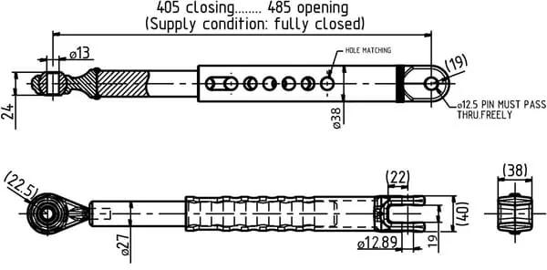 Kramp - LVA18318N - Stabilisator 405-485 mm