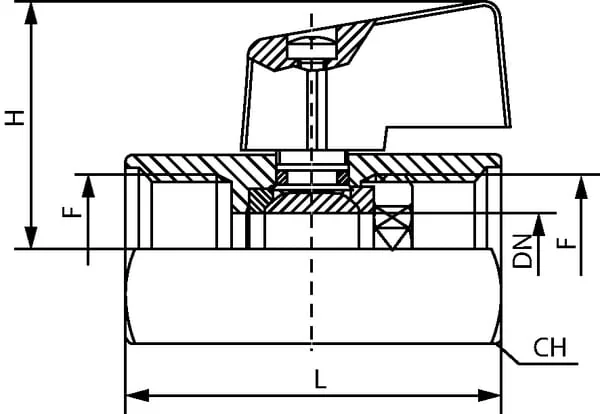 Kramp - MBV38I - Mini-Kugelhahn