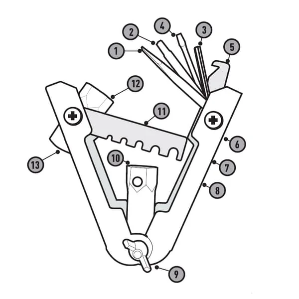 Kramp - MK001KR - Mehrzweckwerkzeug Fuer Kettensaege