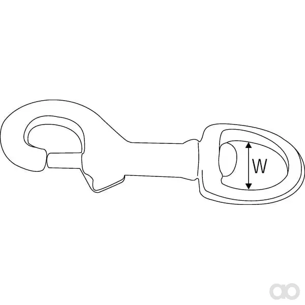 Kramp - MK20RVS - Drehkarabiner, V2A 16mm
