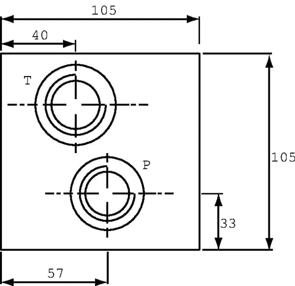 Kramp - MR54GZ - 05 Unterseitenplatte Bodenanschluss 1/2"