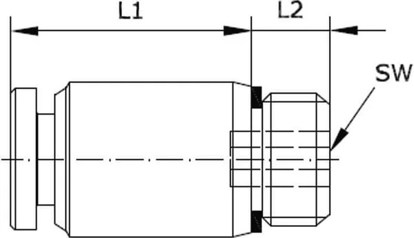 Kramp - MSC4M5B - Steckfitting