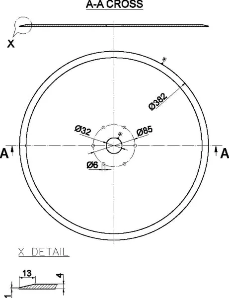 Kramp - N00875N - Flachscheibe 382x4,0MM