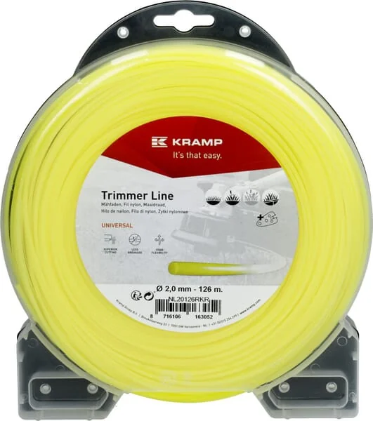 Kramp - NL20126RKR - Trimmer-Schnur Diameter 2mm 126m Rund Gelb