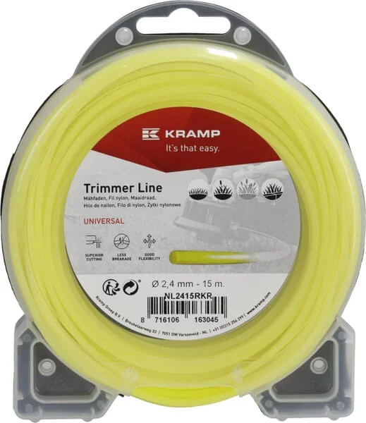 Kramp - NL20126RKR - Trimmer-Schnur Diameter 2mm 126m Rund Gelb