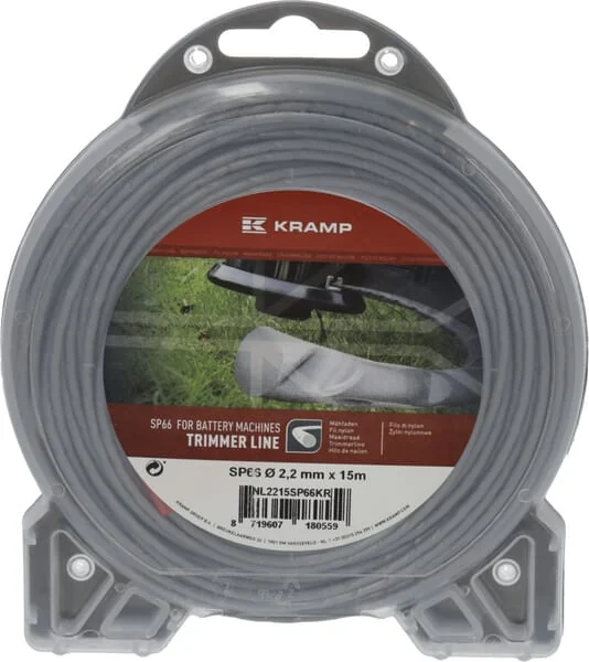Kramp - NL2215SP66KR - Nylon-Schneidfaden Für Trimmer SP66 Diameter 2,2x15 m Kramp