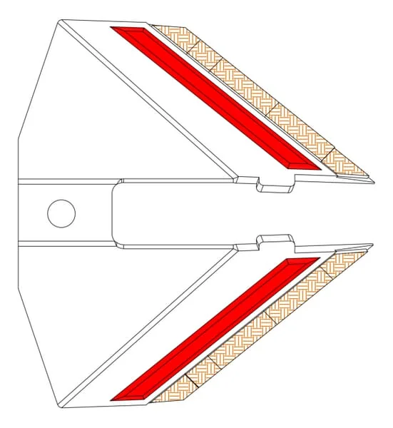 Kramp - P10392CN - Tiefenlockerer Flügelschar Hartmetall