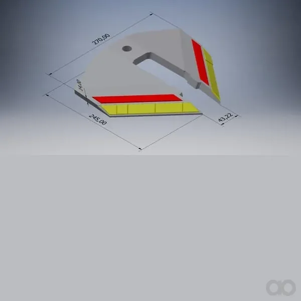 Kramp - P10392CN - Tiefenlockerer Flügelschar Hartmetall