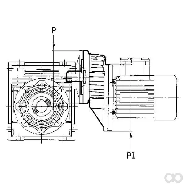Kramp - PC80B5 - Vorsatzgetriebe I=3 160/19