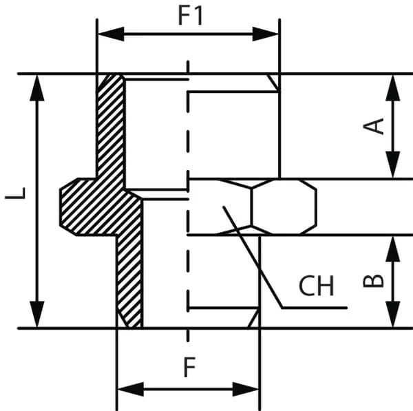 Kramp - PN1438P - Rohrnippel