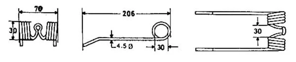 Kramp - PT1100 - Deutz-Fahr Pick-Up-Finger Rot