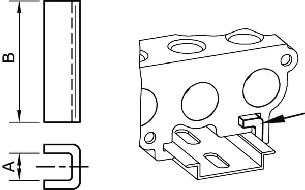 Kramp - PVCR1814 - Halterung Für P-Verteiler