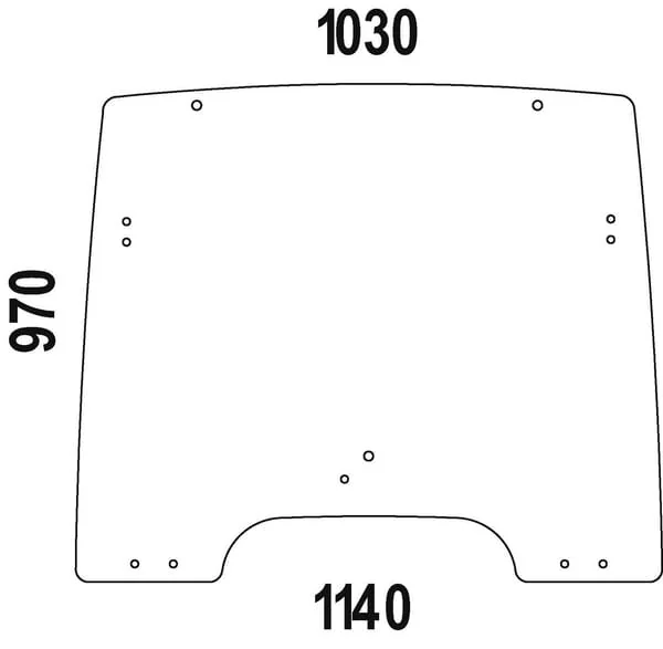 Kramp - R264822N - Oberes Vorderes Fenster