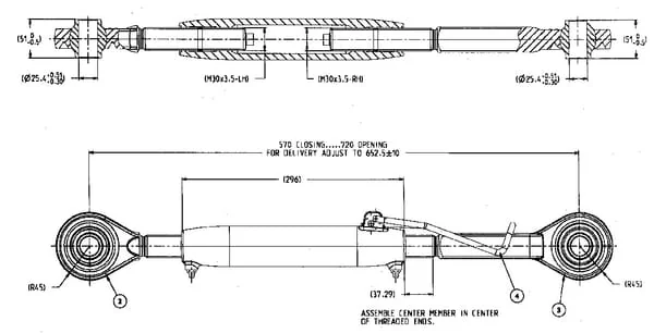 Kramp - RE243923N - Oberlenker 296 M30 Kat. 2
