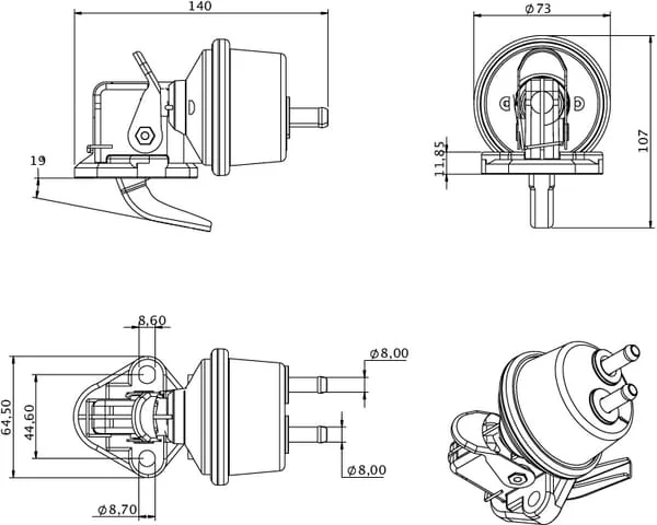 Kramp - RE55390KR - JD-Kraftstoffpumpe