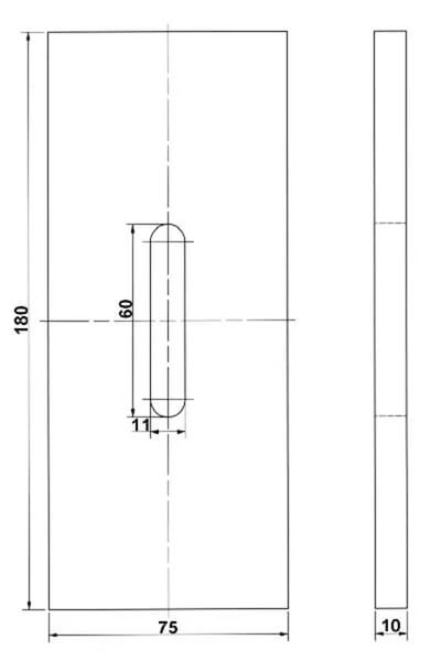 Kramp - RLQ285KR - Schaber Plastik, 180x75x10mm Kramp