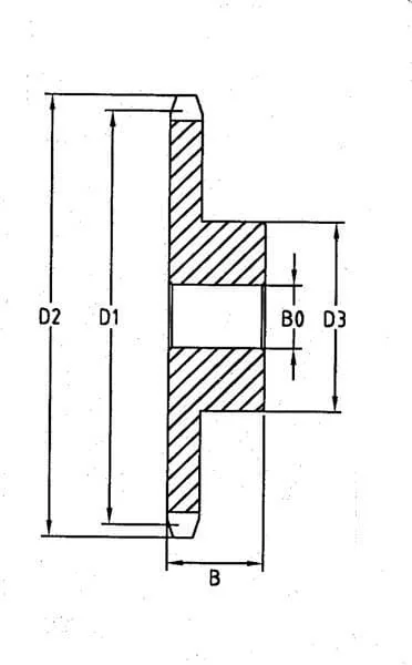 Kramp - SE1212 - Kettenrad Simplex 12 Zaehne 1/2" Kette 08 B-1