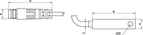Kramp - SENSRCM8 - Reed-Schalter + Stecker
