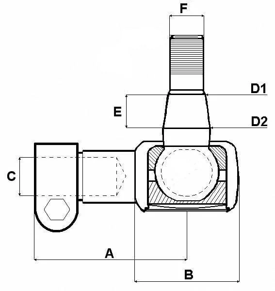 Kramp - SHP126KR - Spurstangenkopf NH