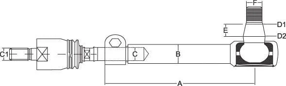 Kramp - SHP143KR - Spurstange