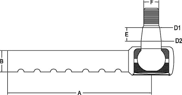 Kramp - SHP171KR - Spurstange