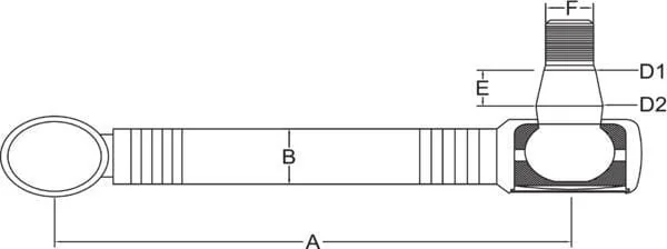 Kramp - SHP185KR - Lenkstange JD