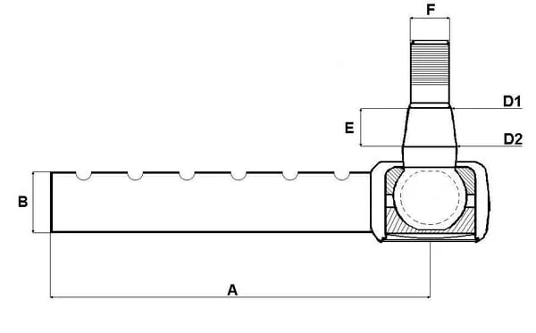 Kramp - SHP254KR - Spurstangenkopf