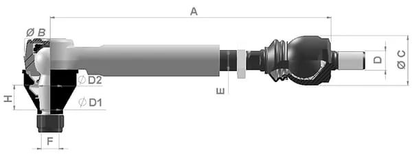 Kramp - SHP268KR - Spurstange