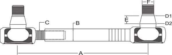 Kramp - SHP408KR - Spurstange Komplett