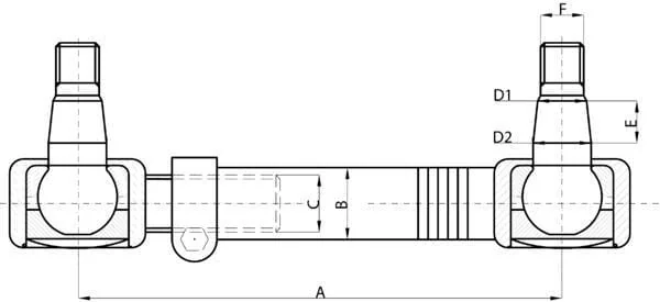 Kramp - SHP456KR - Lenkzwischenstange