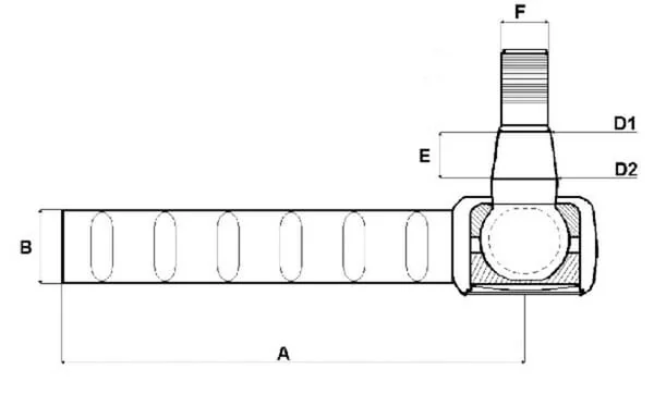 Kramp - SHP553KR - Spurstange