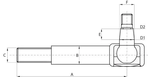 Kramp - SHP571KR - Kolbenstange