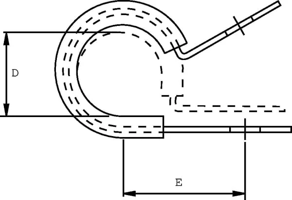 Kramp - SMSL16 - Rohrschelle 16mm, Metall Mit Gummieinlage