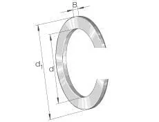 Kramp - SP62 - Sicherungsring Aussen 62x1,7mm DIN5417 Federstahl INA/FAG