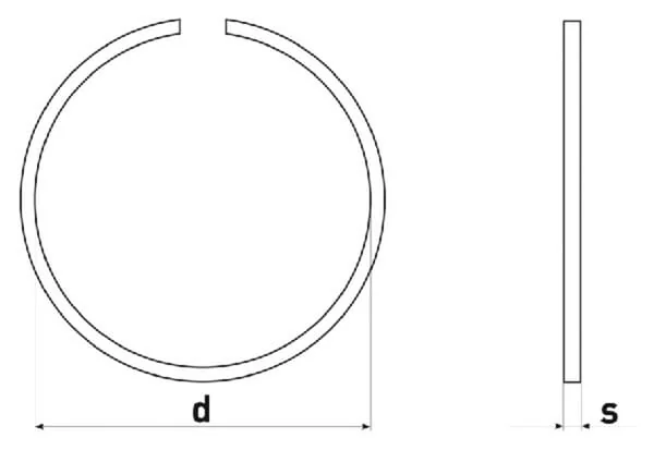 Kramp - SP90 - Sicherungsring Aussen 90x2,5 mm DIN5417 Federstahl INA/FAG