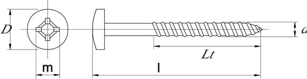 Kramp - SPL530P200 - Spanplattenschraube CKKK 5x30 Verzinkt