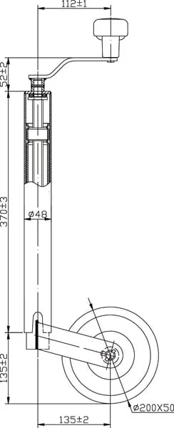 Kramp - STR1620 - Stützrad 200x50