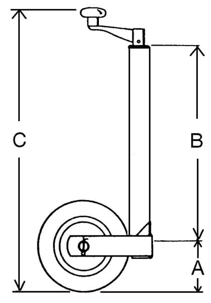 Kramp - STR1622 - Stuetzrad 260x85mm