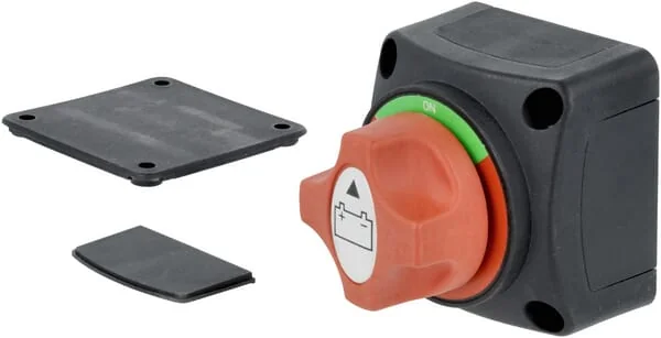 Kramp - SW10006KR - Batterieschalter Eckig, Schwarz, M10, 12/24V, 300A/1000A (5sek), IP54