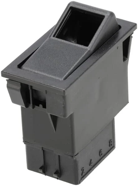 Kramp - SW10018KR - Wippschalter, I-0, Ein-Aus, 12/24V, 2-Polig, Funktionsbeleuchtung